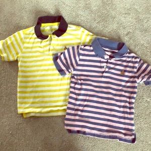 Set of 2 Gap striped polos size 4 boys